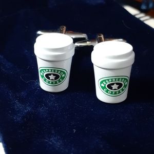 Espresso Coffee Cufflinks NWOT